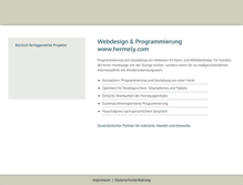 Tablet Screenshot of hermely.com